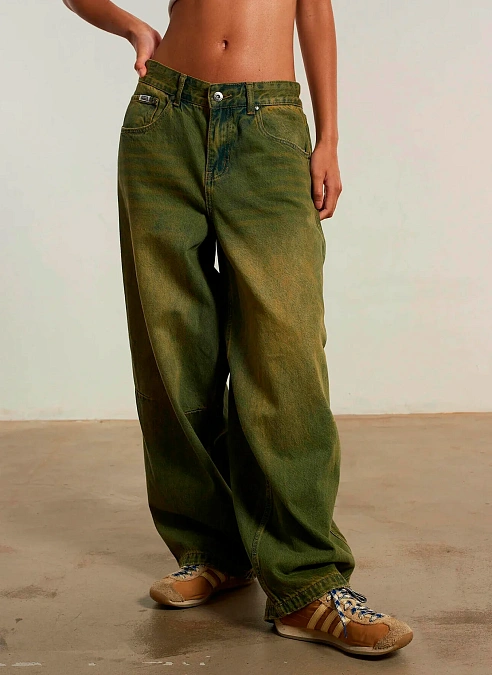 Джинсы ‘Unisex Overdye Goliath Jean’ Khaki