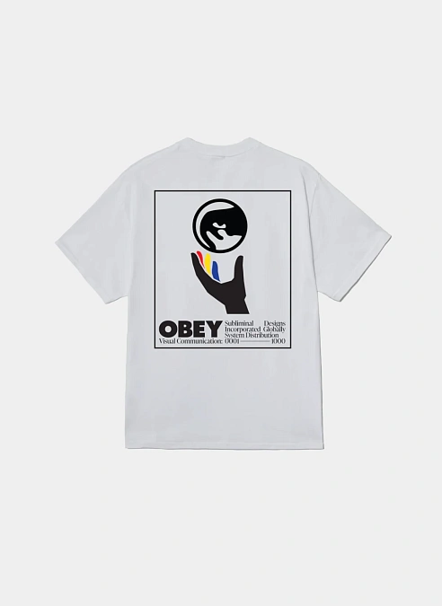 Футболка Obey Global Systems White