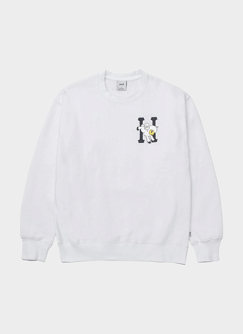 Свитшот женский ‘Flocked Classic H Crew’ White