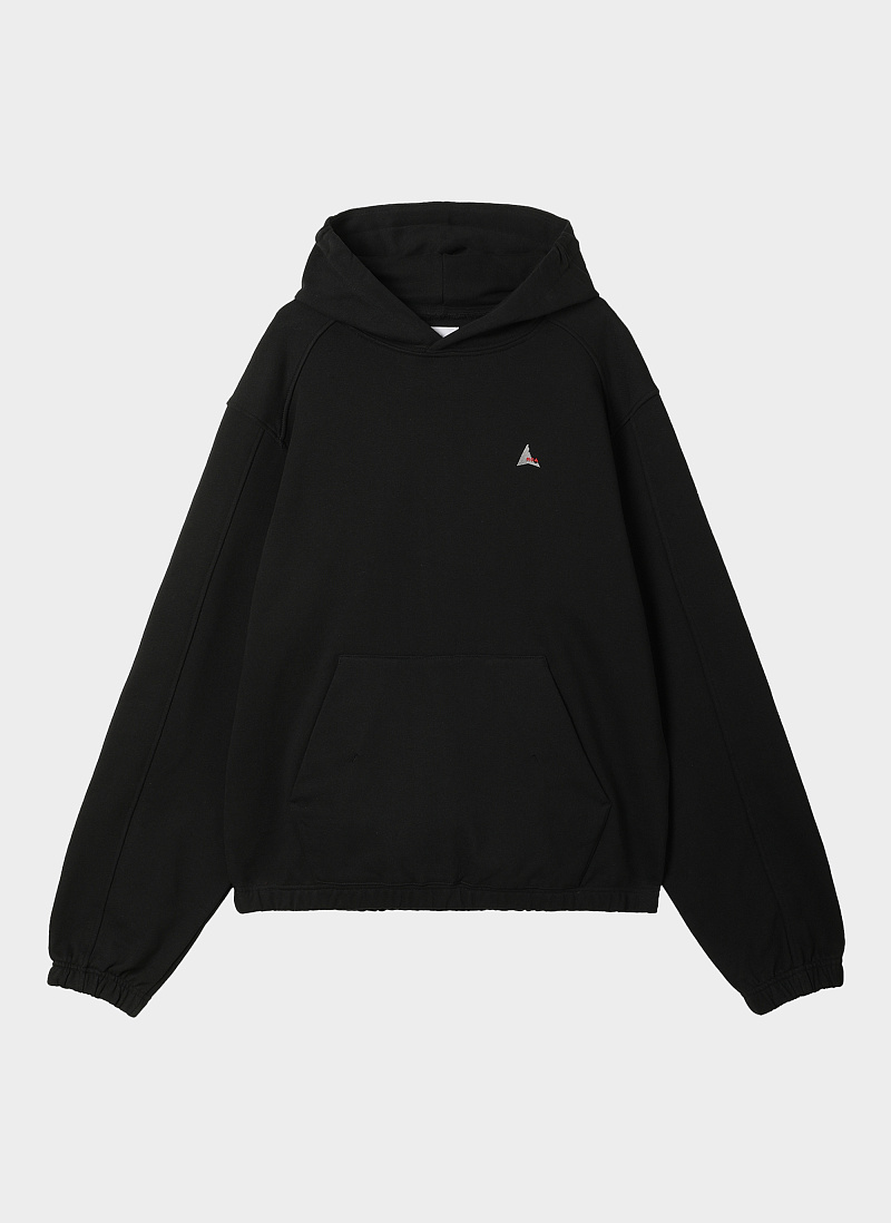 Худи Logo Hoodie Washed Black