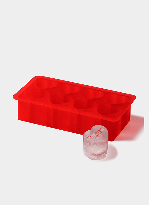 Форма для льда Heart Ice Cube Tray Scarlet