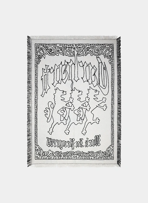 Плед Hackwork Blanket Black / Wax