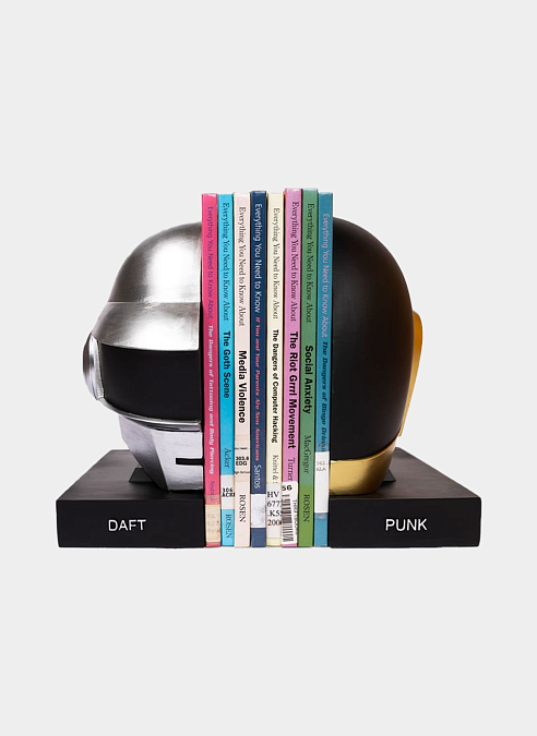 Держатель для книг Pleasures x Daft Punk Helmets Bookend Metallic