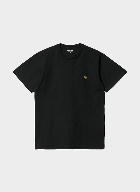 Футболка ‘S/S Chase T-Shirt’ BLACK / GOLD