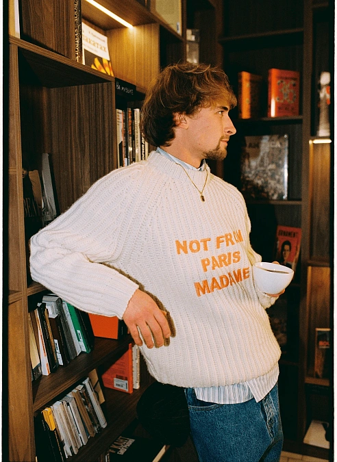 Свитер Le Maille Slogan Fleurs