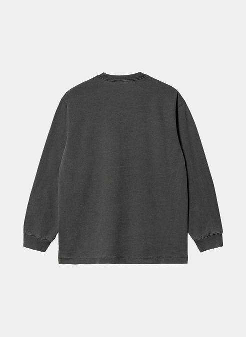 Лонгслив L/S Vista T-Shirt Black (Garment Dyed)