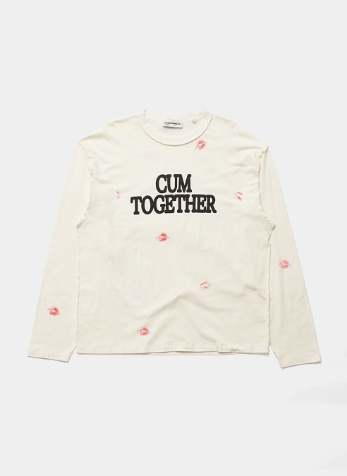 Лонгслив рукав Cum Again? Longsleeve Off-White
