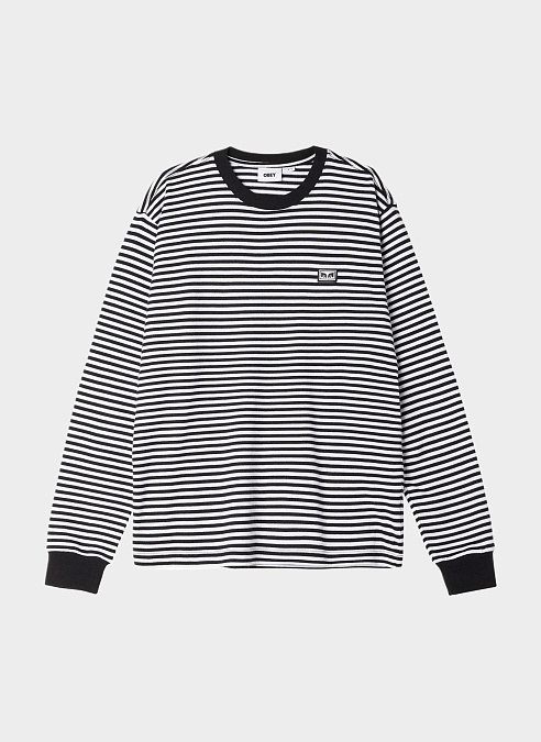 Лонгслив ‘ESTABLISHED WORKS EYES LS STRIP T-SHIRT’ Black Multi