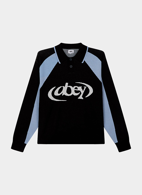 Свитер поло ‘OBEY SOCCER POLO SWEATER’ FADED BLACK MULTI