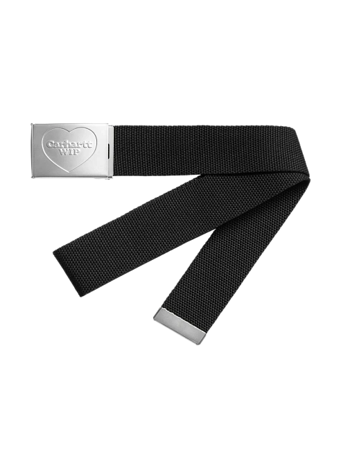 Ремень Heart Clip Belt Black / Silver