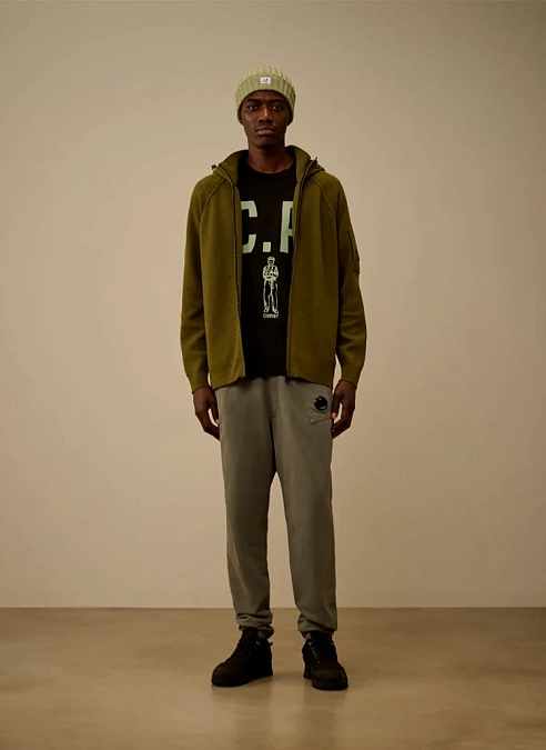 Футболка Mercerized 30/2 Jersey Twisted Short Sleeve Logo T-Shirt Black