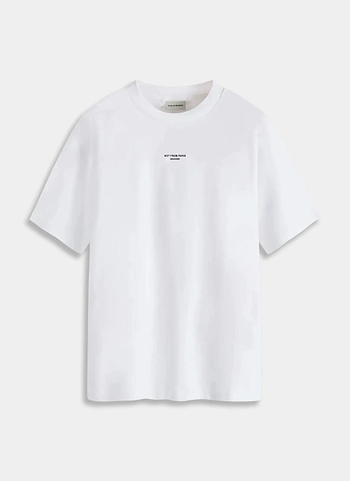  Футболка Le T-Shirt Slogan Classique Optic White