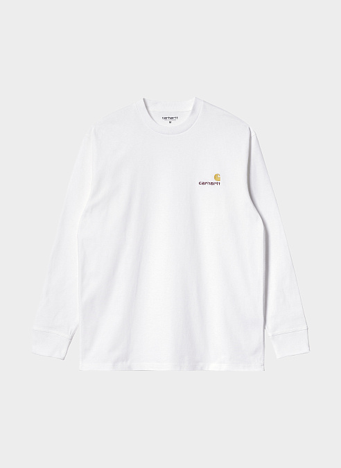 Лонгслив ‘L/S American Script T-Shirt’ White