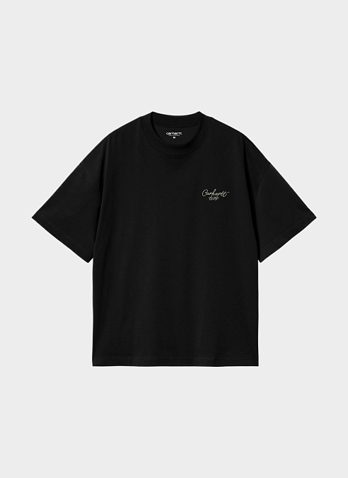 Футболка ‘S/S Signature Script T-Shirt’ Black / Wax