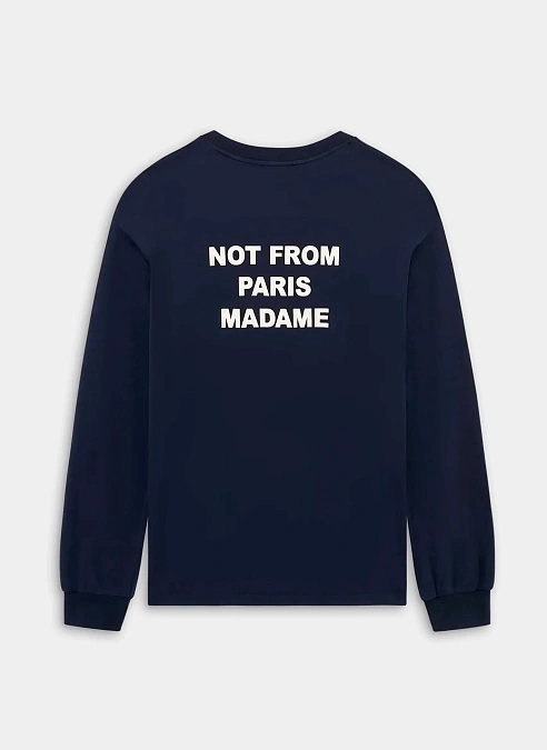 Лонгслив Le Manches Longues Slogan Navy