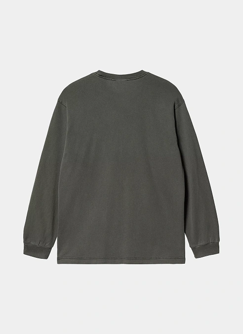 Лонгслив L/S Nelson T-Shirt Black (Garment Dyed)