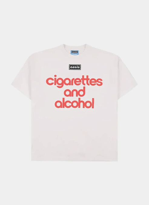 Футболка Pleasures х Oasis Nordique T-Shirt Vintage White