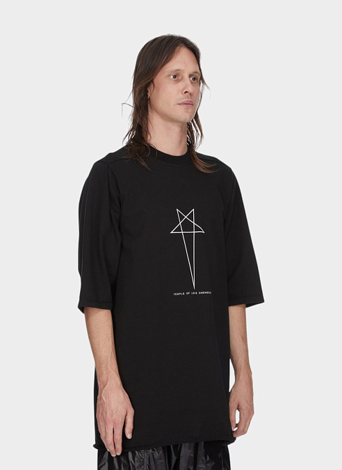 Футболка Temple Pentagram Jumbo Print SS T-Shirt  Black / Milk