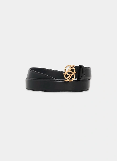 Ремень кожаный La Ceinture Monogramme Black