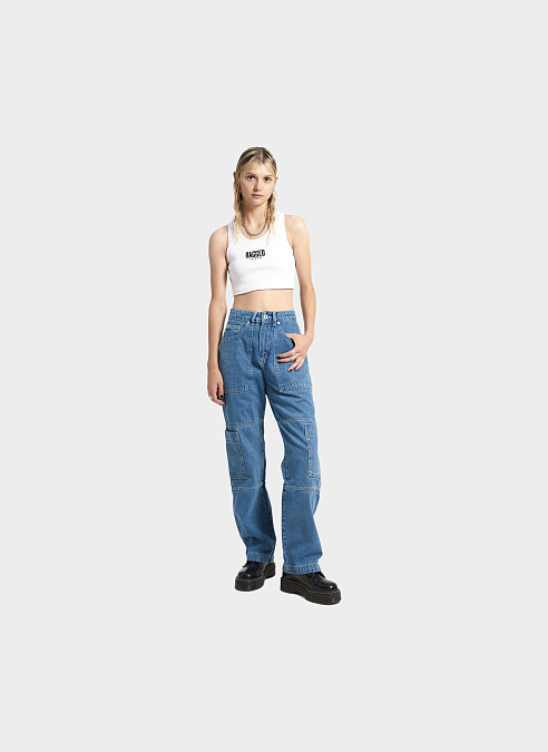 Джинсы женские ‘Straight Combat’ Light Blue