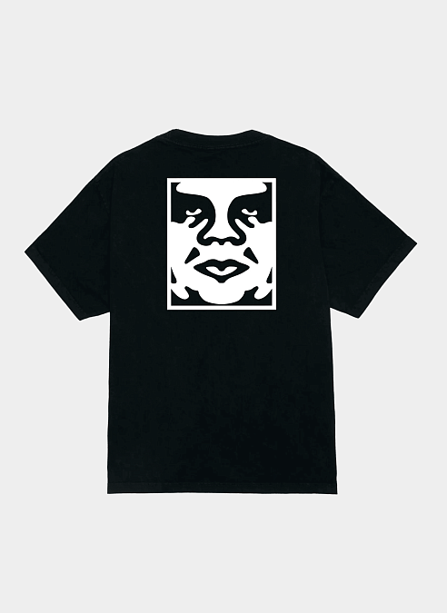 Футболка Obey Bold Icon Face Pigment True Vintage Black