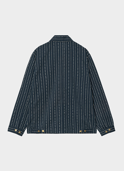 Куртка ‘Drewe Chore Coat’ HEART C PINSTRIPE, INK / NATURAL (RINSED)