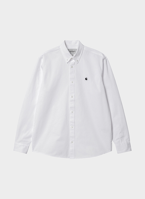 Рубашка L/S Madison Shirt White / Black