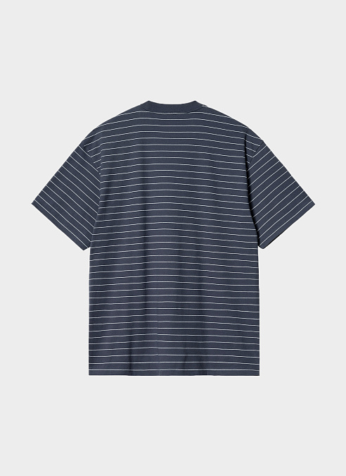 Футболка ‘S/S Orlean Spree T-Shirt’ Blue / White