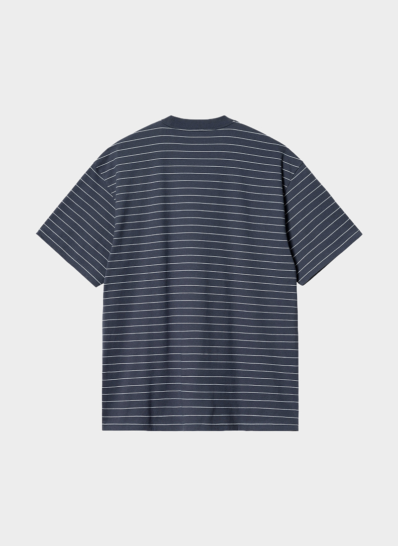 Футболка ‘S/S Orlean Spree T-Shirt’ Blue / White