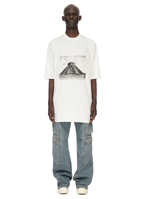 Футболка Temple Pyramid Jumbo SS T-Shirt Milk / Black 