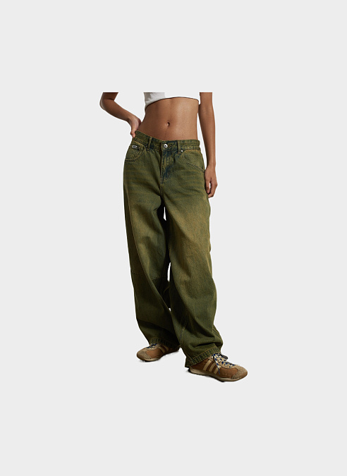 Джинсы ‘Unisex Overdye Goliath Jean’ Khaki