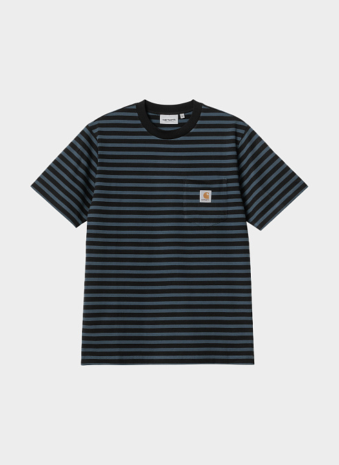 Футболка ‘S/S Seidler Pocket T-Shirt’ Squid / Black
