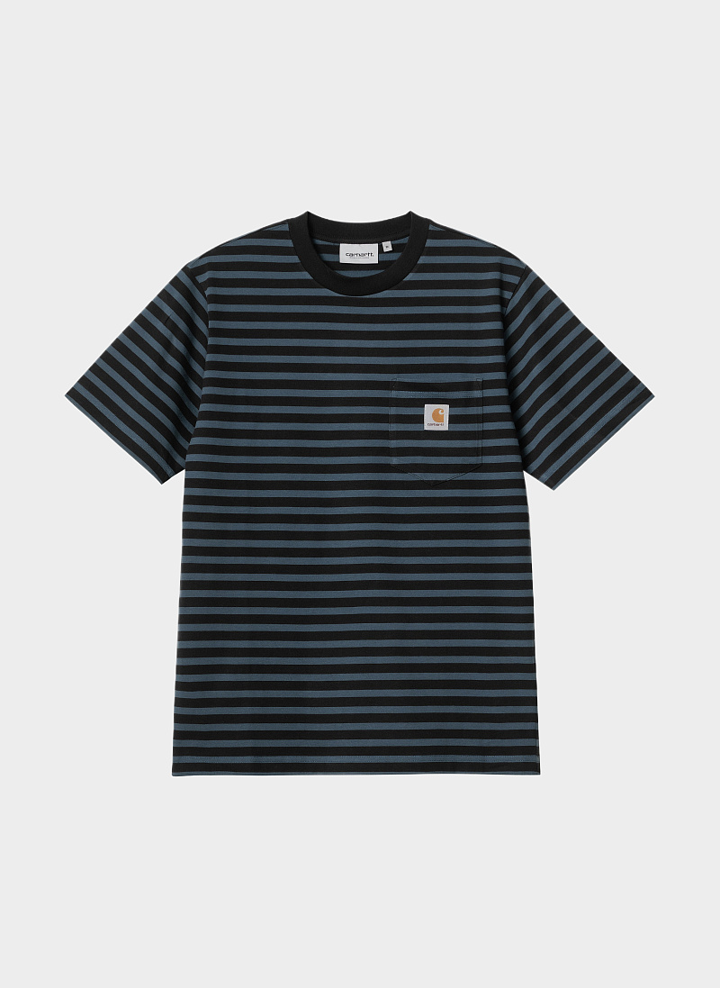 Футболка ‘S/S Seidler Pocket T-Shirt’ Squid / Black