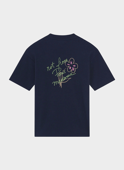 Футболка ‘Le T-Shirt Slogan Esquisse’ Navy