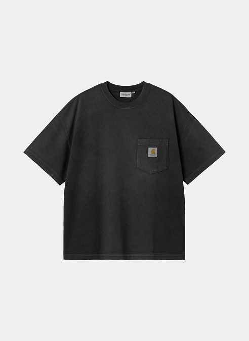 Футболка S/S Hudson Pocket T-Shirt BLACK (CHALK WASH)
