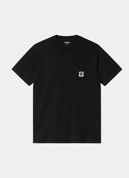 Футболка S/S Pocket Heart T-Shirt Black / Black