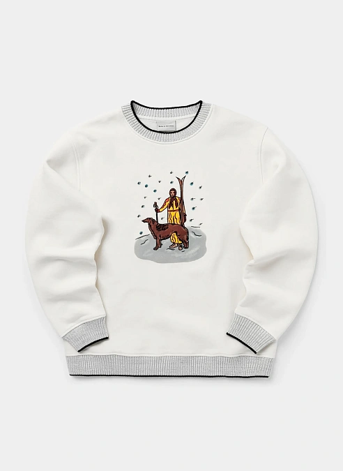 Свитшот Le Sweatshirt Skieur Off White
