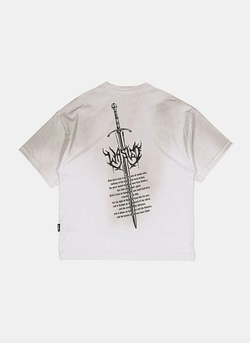 Футболка Sword Boxy T-Shirt Faded White