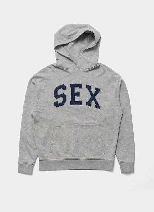 Худи с капюшоном Sex Hoodie Melange Grey