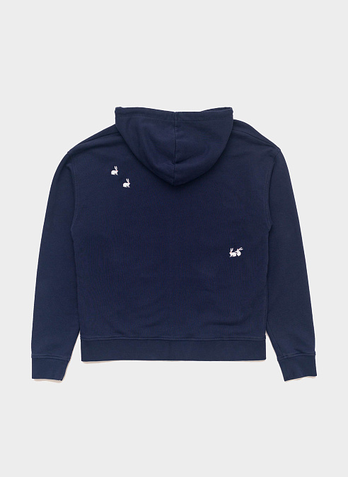 Худи на молнии Hare Tease Navy Blue