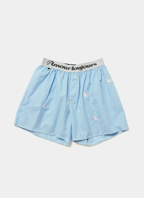 Шорты-боксеры Follow the Rabbit Underwear Blue Stripe