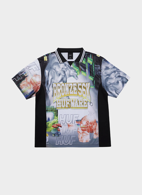 Джерси HUF x BRONZE56K ‘Glitched Soccer Jersey’ Multi
