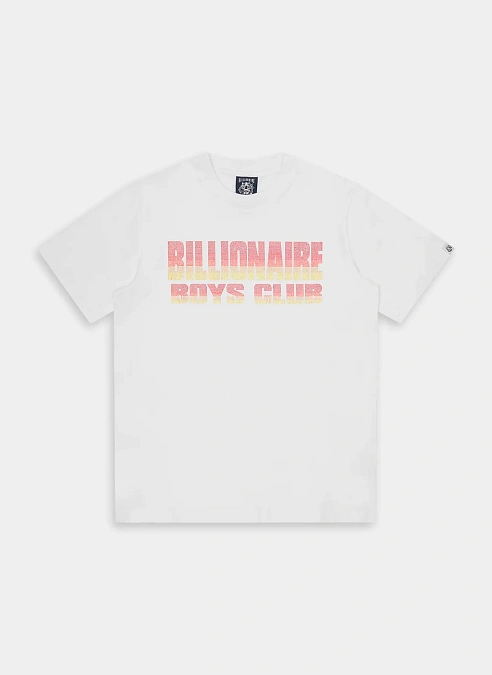 Футболка Straight Logo Gradient Diamonte T-Shirt White