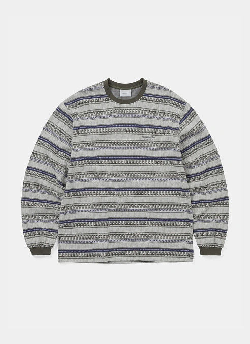 Лонгслив TNT Pattern Striped L/S Tee Ivory