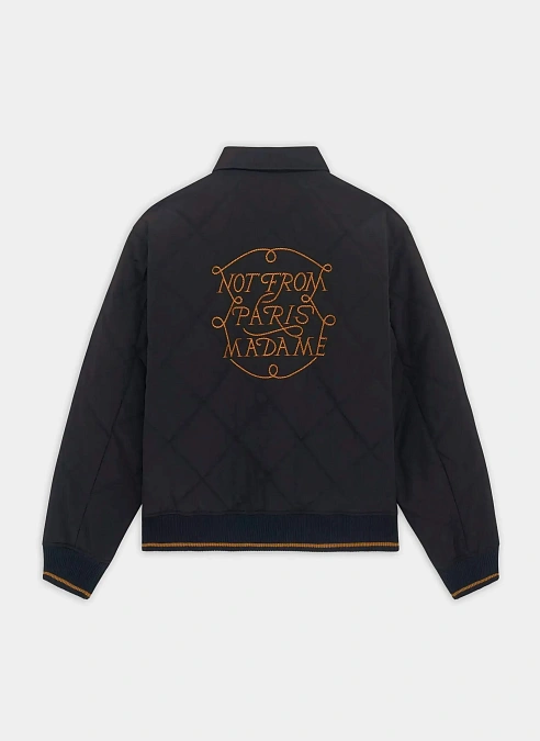Бомбер  La Veste Slogan Tresses Black