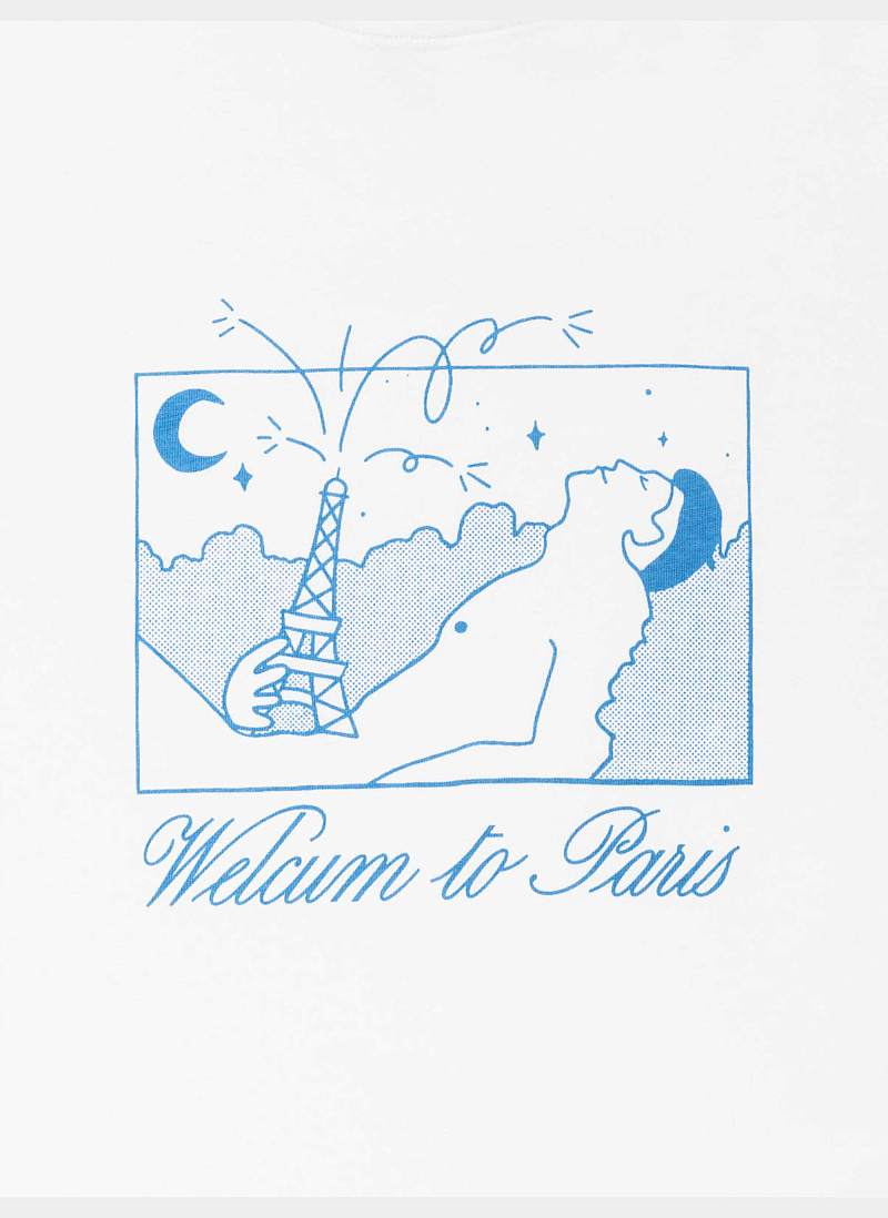 Футболка Welcum to Paris White