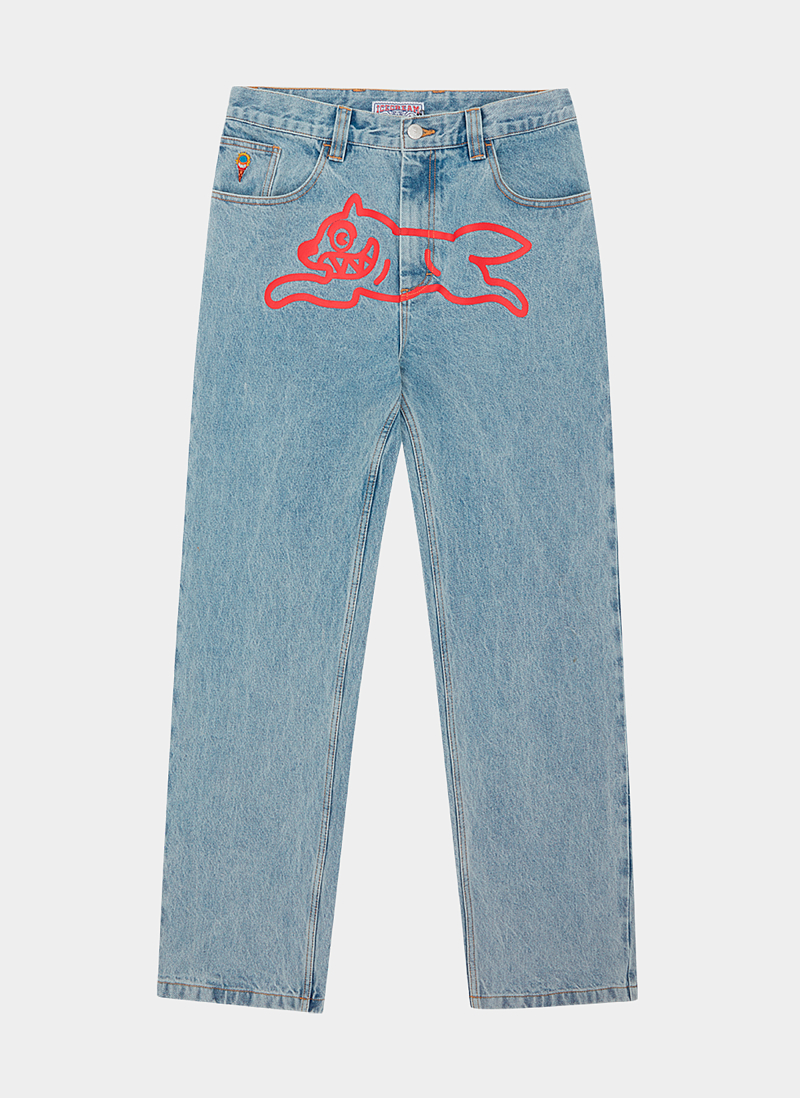 Джинсы RUNNING DOG DOUBLE SCOOP DENIM PANT
