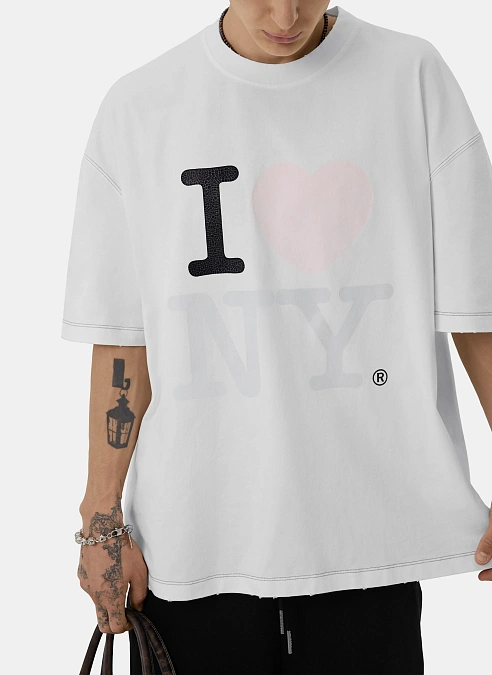 Футболка I Love Ny T-Shirt  White