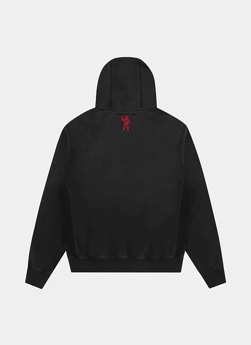 Худи Small Arch Logo Oversized Popover Hood Washed Black