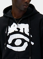 Худи на молнии Eye Front Zip Hoodie Black